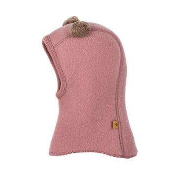 Pure Pure Elefanthuvud m. PomPoms - Ull/Fleece - Shadow Rose