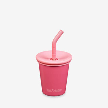 Klean Kanteen Barnkopp m. Sippy- och Sugrörslås - 296ml - Rouge Red