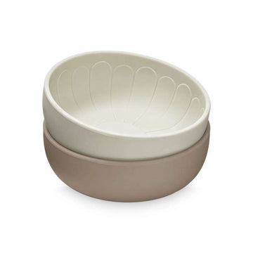 Cam Cam Copenhagen Skål - Blomma - 2-pack - Earth Mix