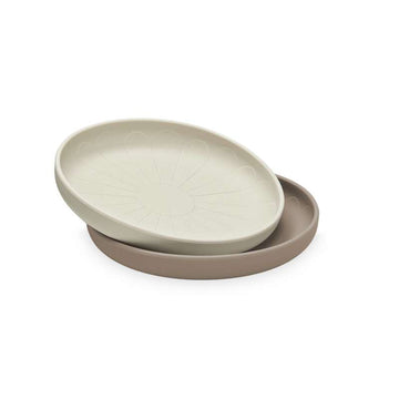 Cam Cam Copenhagen Tallrikar - Blomma - 2-pack - Earth Mix
