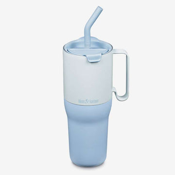 Klean Kanteen Rise Tumbler 1064ml (med sugrör & flip-sugetopp) - Isblå