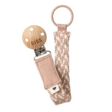 BIBS Tillbehör - Paci Braid Selen - Blush/Ivory