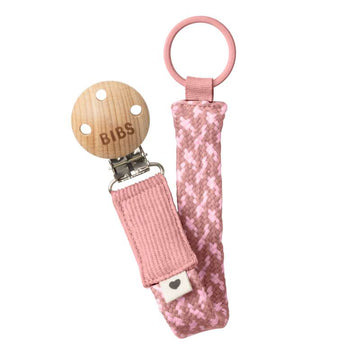 BIBS Tillbehör - Paci Braid Sutteband - Dammig Rosa/Baby Rosa