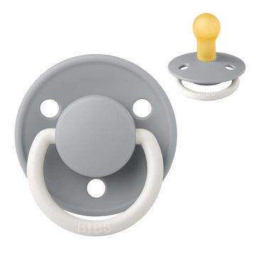 Bibs De Lux Napp - strl. 1 - naturgummi - GLOW - Moln