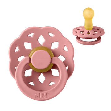 Bibs Boheme Napp - strl. 2 - naturgummi - Dammig Rosa
