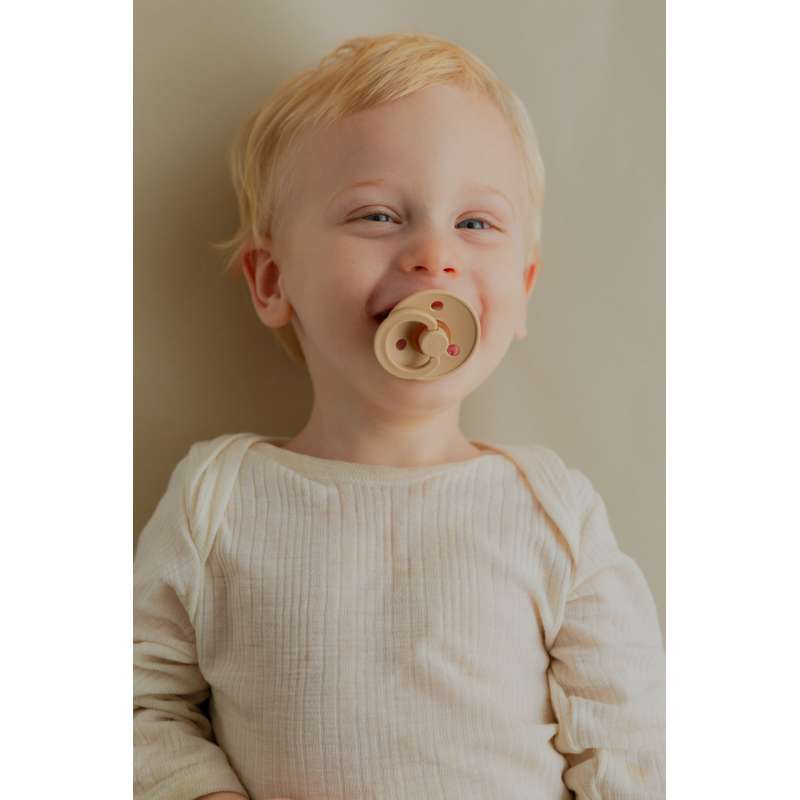 Bibs Rund Colour Napp - Sampak - 5 st. - strl. 2 - Vanilj