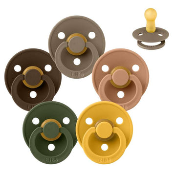 Bibs Rund Colour Napp - Sampak - 5 st. - strl. 2 - Höstlycka