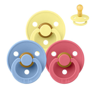 Bibs Rund Colour Napp - Sampak - 3 st. - strl. 2 - Färg Splash