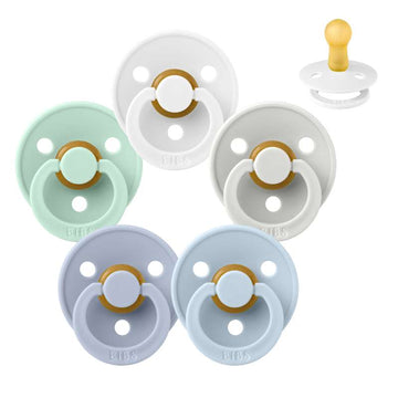 Bibs Rund Colour Napp - Sampak - 5 st. - strl. 2 - Vintern kommer