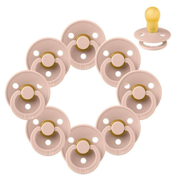 Bibs Rund Colour Napp - Sampak - 8 st. - strl. 3 - Blush