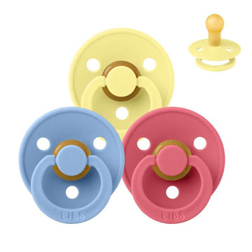 Bibs Rund Colour Napp - Sampak - 3 st. - strl. 1 - Färg Splash