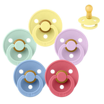 Bibs Rund Colour Napp - Sampak - 5 st. - strl. 2 - Färgsplash