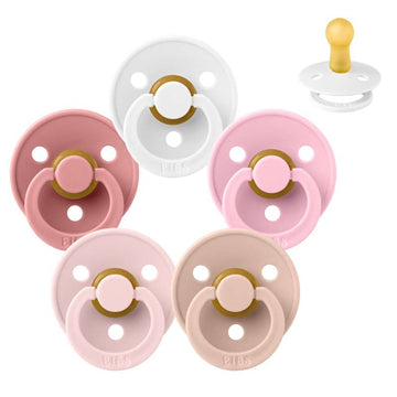 Bibs Rund Colour Napp - Sampak - 5 st. - strl. 2 - Kom igen Barbie