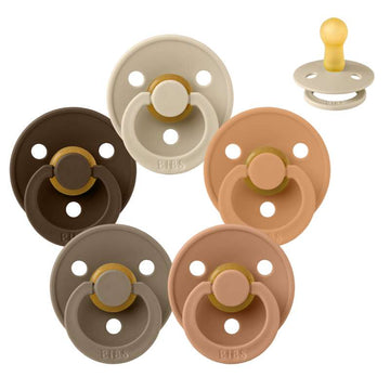Bibs Rund Colour Napp - Sampak - 5 st. - strl. 2 - Down to Earth