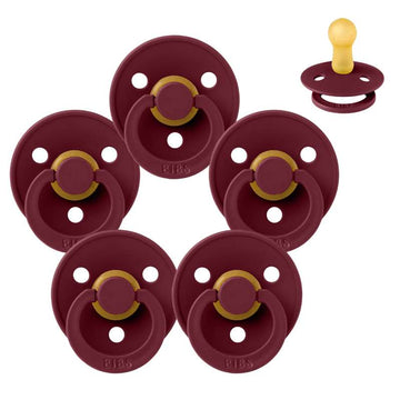 Bibs Rund Colour Napp - Sampak - 5 st. - strl. 2 - Fläderbär