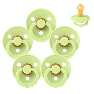 Bibs Rund Colour Napp - Sampak - 5 st. - strl. 2 - Matcha