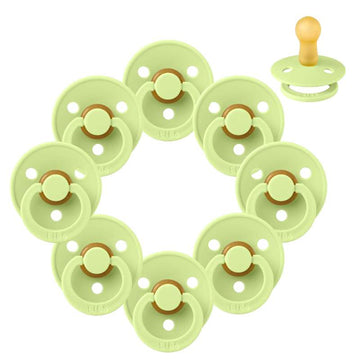 Bibs Rund Colour Napp - Sampak - 8 st. - strl. 2 - Matcha