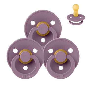 Bibs Rund Colour Napp - Sampak - 3 st. - strl. 2 - Mauve
