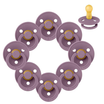 Bibs Rund Colour Napp - Sampack - 8 st. - strl. 2 - Mauve