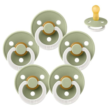 Bibs Rund Colour Napp - Sampack - 5 st. - strl. 2 - GLOW - Salvia