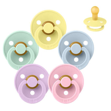 Bibs Rund Colour Napp - Sampak - 5 st. - strl. 1 - Vårpaus