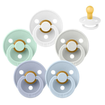 Bibs Rund Colour Napp - Sampak - 5 st. - strl. 1 - Vintern kommer