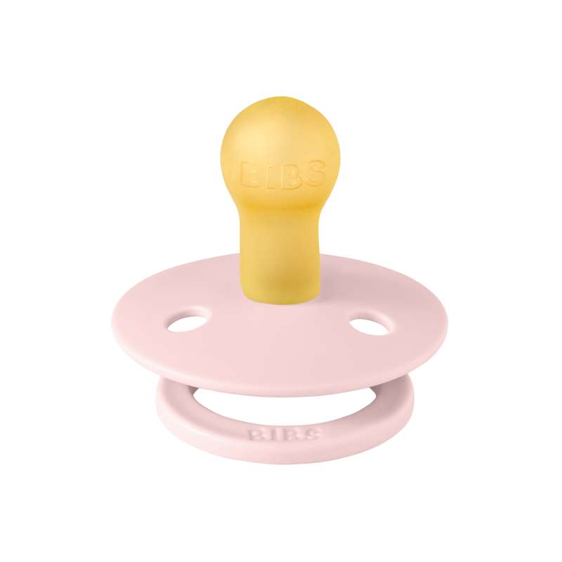 Bibs Rund Colour Napp - strl. 1 - naturgummi - Blomma