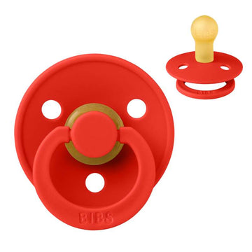 Bibs Rund Colour Napp - strl. 1 - naturgummi - Karamelläpple