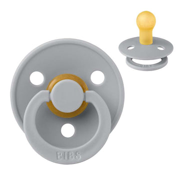 Bibs Rund Colour Napp - strl. 1 - naturgummi - Moln