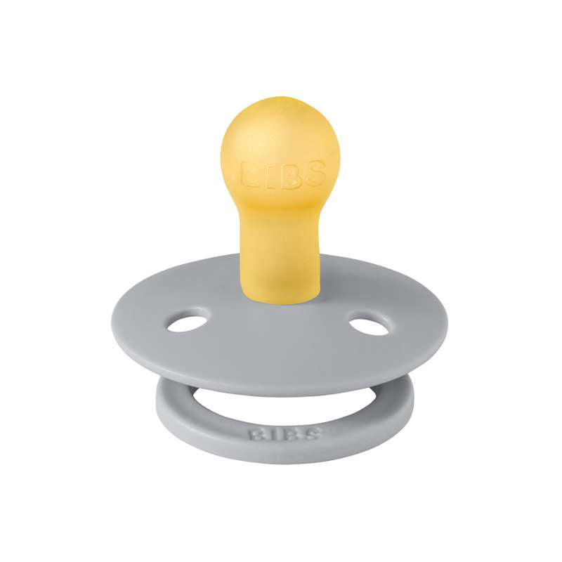 Bibs Rund Colour Napp - strl. 1 - naturgummi - Moln