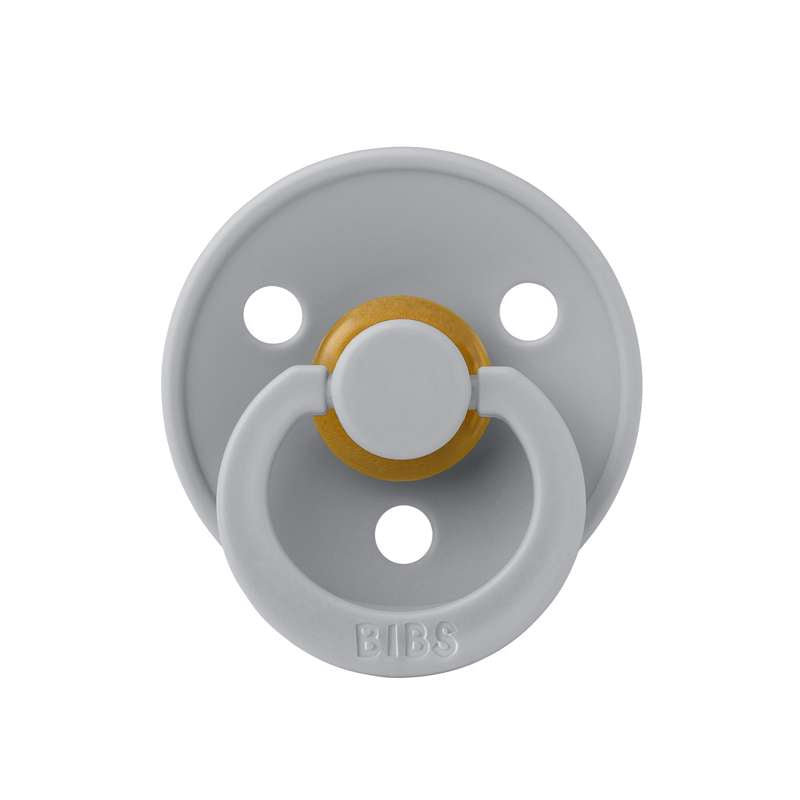 Bibs Rund Colour Napp - strl. 2 - naturgummi - Moln