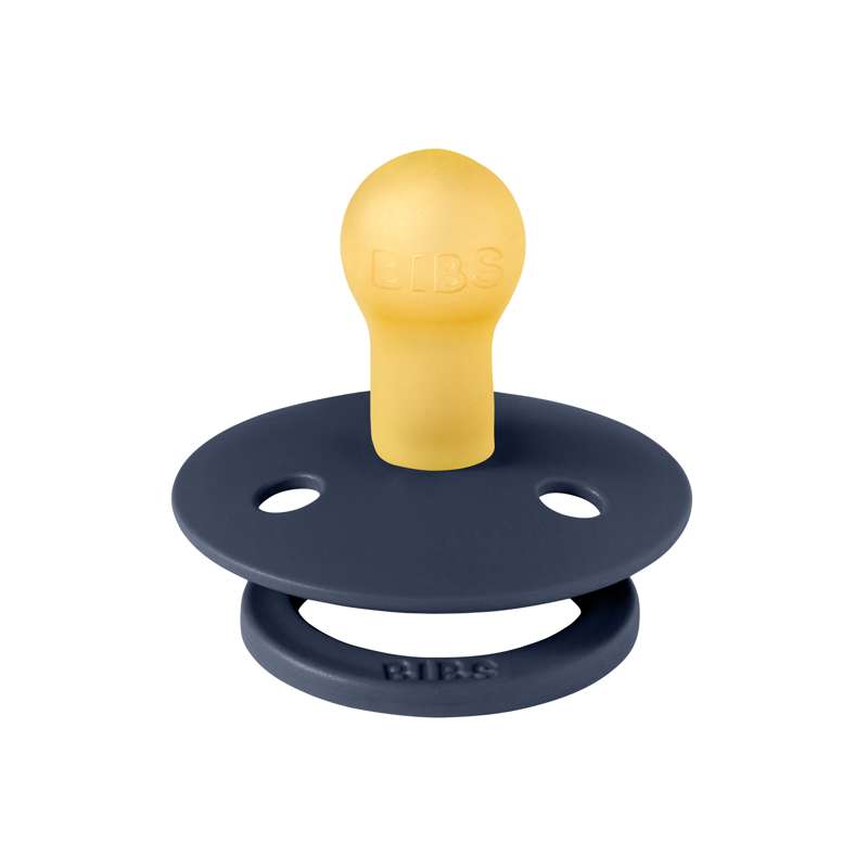 Bibs Rund Colour Napp - strl. 1 - naturgummi - Djup rymd