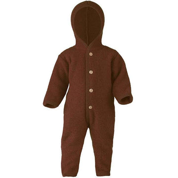 Engel Natur Overall med huva - Cinnamon Melange
