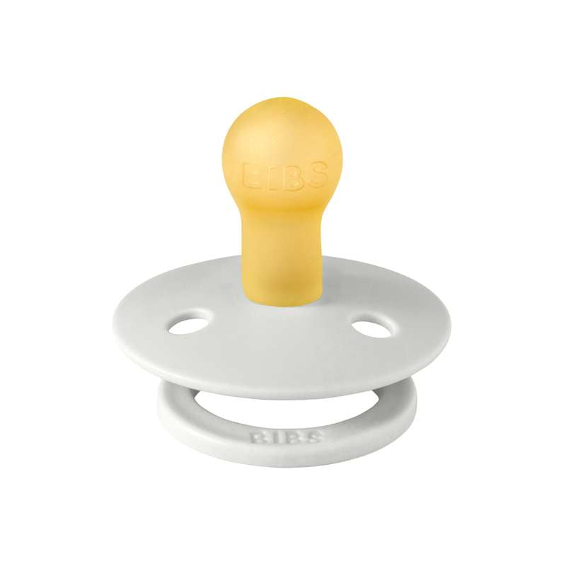 Bibs Rund Colour Napp - strl. 1 - naturgummi - Haze