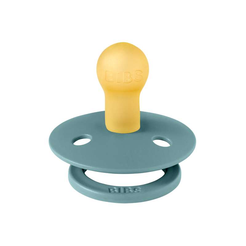 Bibs Rund Colour Napp - strl. 1 - naturgummi - Islandshavet