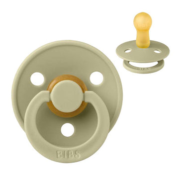 Bibs Rund Colour Napp - strl. 2 - naturgummi - Khaki