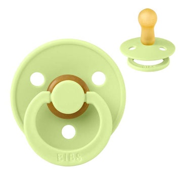 Bibs Rund Colour Napp - strl. 2 - naturgummi - Matcha