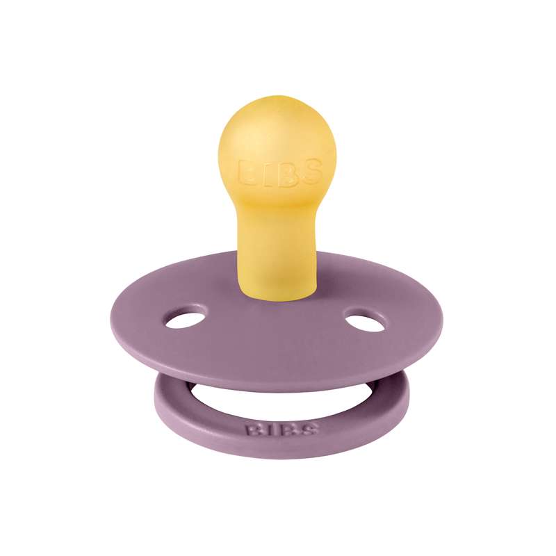 Bibs Rund Colour Napp - strl. 1 - naturgummi - Mauve