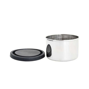 Pulito PureDipBox Snacklåda - Rostfritt Stål - Rund - 250ml