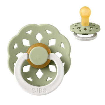 Bibs Boheme Napp - strl. 1 - naturgummi - GLOW - Salvia