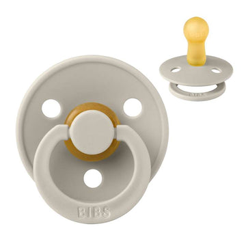 Bibs Rund Colour Napp - strl. 2 - naturgummi - Sand