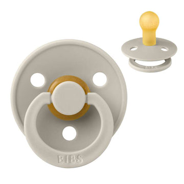 Bibs Rund Colour Napp - strl. 1 - naturgummi - Sand