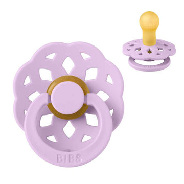 Bibs Boheme Napp - strl. 1 - naturgummi - Violett himmel