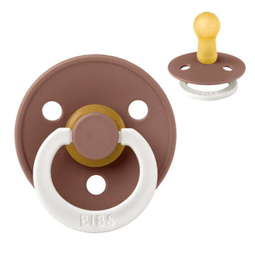 Bibs Rund Colour Napp - strl. 2 - naturgummi - GLOW - Woodchuck