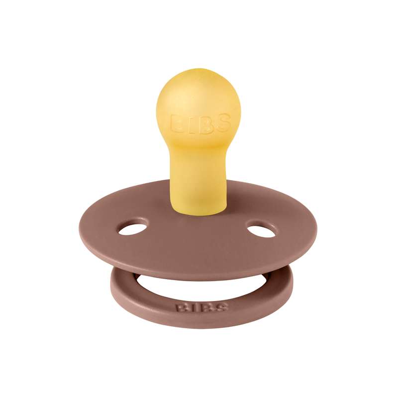 Bibs Rund Colour Napp - strl. 1 - naturgummi - Skogsmård