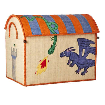 RICE Raffia Förvaringshus - Dragon - Stor