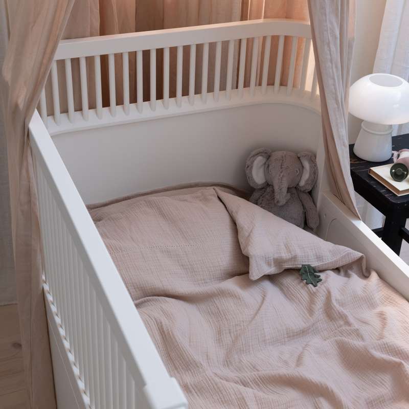 Sebra Sängkläder - Baby - Musselin - Seabreeze Beige