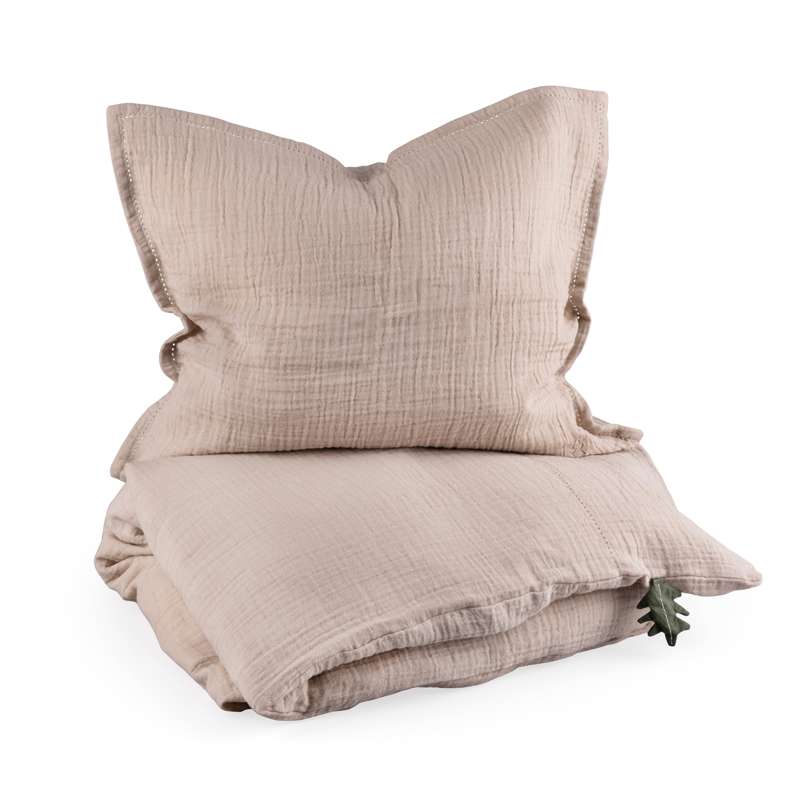 Sebra Sängkläder - Baby - Musselin - Seabreeze Beige