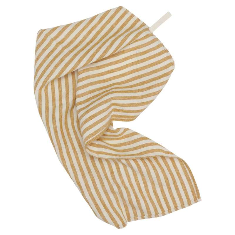 HAPS Nordic Disktrasa i Europeiskt Linne - Marine Stripe Mustard/Nature