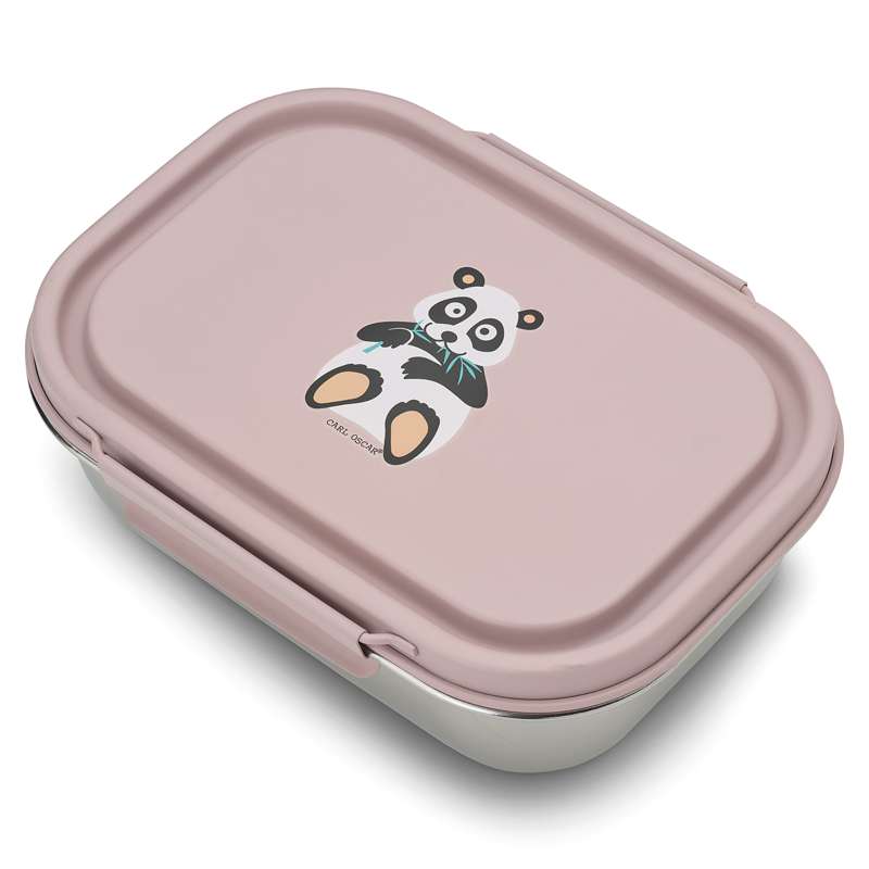 Carl Oscar Steelish Lunchbox - Kids - Panda - Rosa